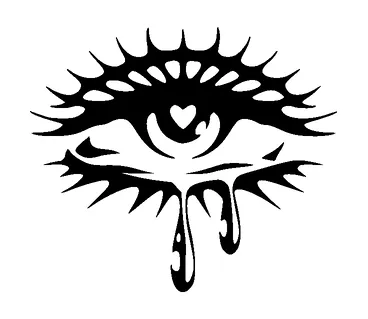 Crying Eye Tattoo Meaning, PNG and SVG