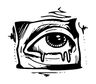 Crying Eye Tattoo Meaning, PNG and SVG