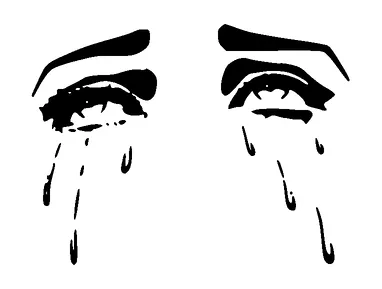 Crying Eyes Tattoo Meaning, PNG and SVG