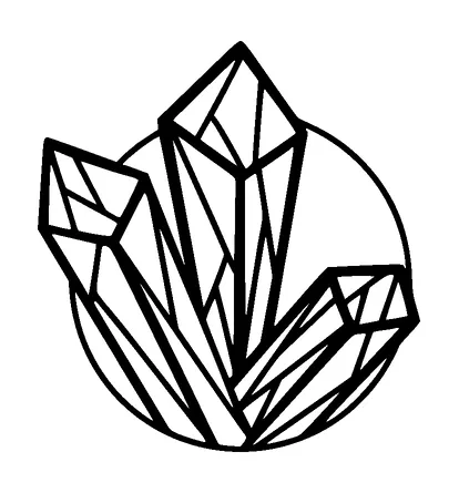 Crystals In Circle Tattoo Meaning, PNG and SVG