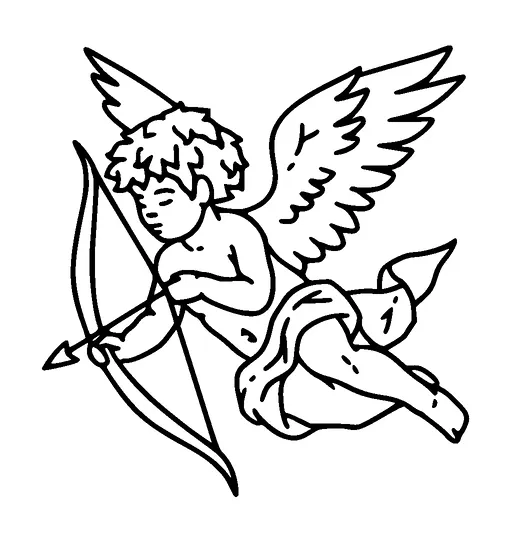 Cupid Shooting Arrow Tattoo Meaning, PNG and SVG