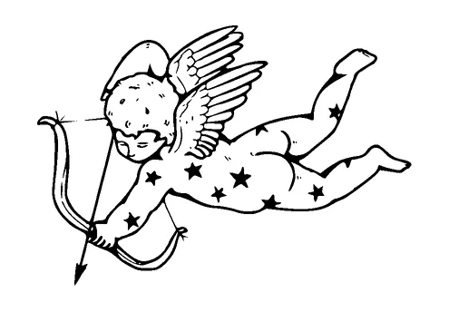 Cupid Shooting Arrow Tattoo Meaning, PNG and SVG