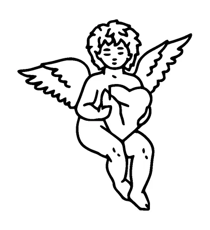 Cupid With Broken Heart Tattoo Meaning, PNG and SVG