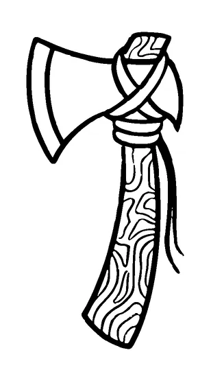 Cute Axe Tattoo Meaning, PNG and SVG