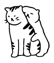 Cute Cats Hugging From Back Tattoo Meaning, PNG and SVG