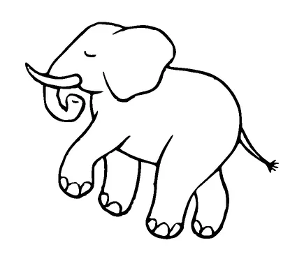 Cute Elephant Tattoo Meaning, PNG and SVG