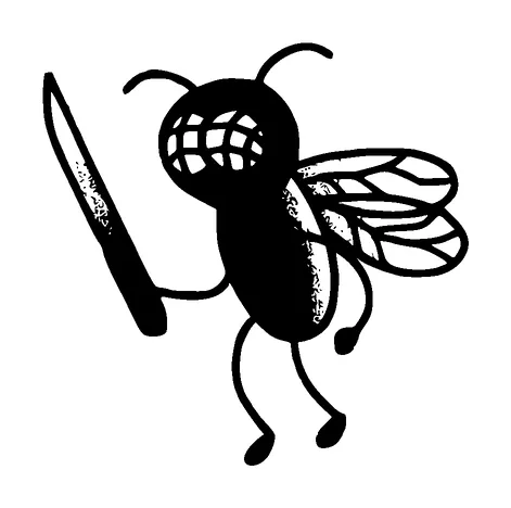 Cute Fly With Knife In Hand Tattoo Meaning, PNG and SVG