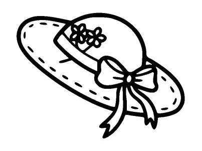 Cute Girls Hat Tattoo Meaning, PNG and SVG