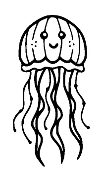 Cute Jelly Fish Tattoo Meaning, PNG and SVG