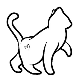 Cute Little Cat Tattoo Meaning, PNG and SVG