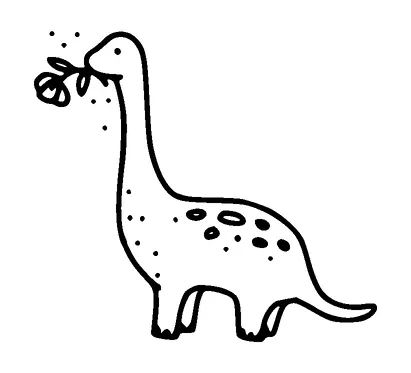 Cute Little Dinosaur Tattoo Meaning, PNG and SVG