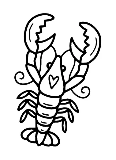 Cute Lobster Tattoo Meaning, PNG and SVG