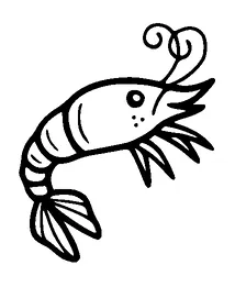 Cute Shrimp Tattoo Meaning, PNG and SVG