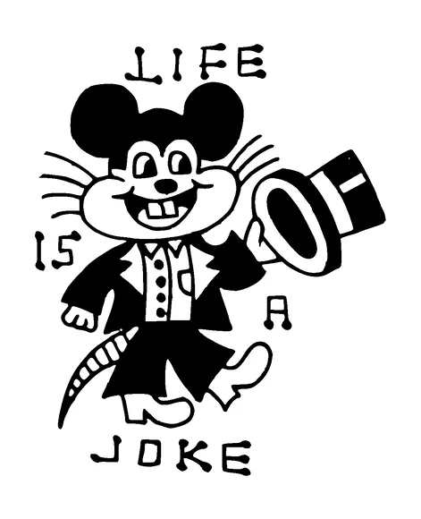 Dancing Mouse With Hat Tattoo Meaning, PNG and SVG