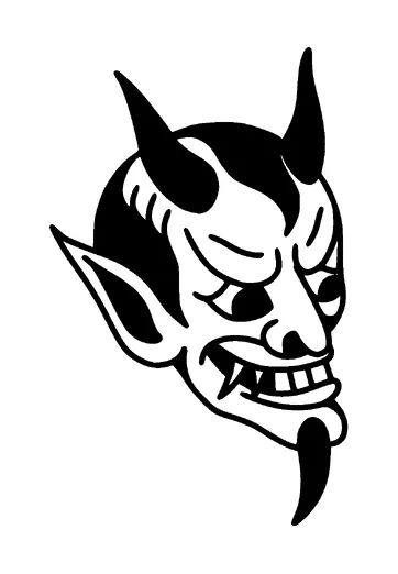 Devils Head Tattoo Meaning, PNG and SVG