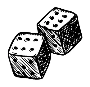 Dice Drawing Tattoo Meaning, PNG and SVG