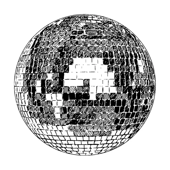 Disco Ball Tattoo Meaning, PNG and SVG