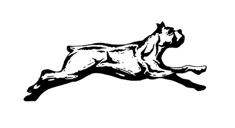 Dog Running Tattoo Meaning, PNG and SVG