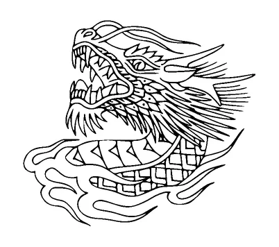 Dragon Tattoo Meaning, PNG and SVG