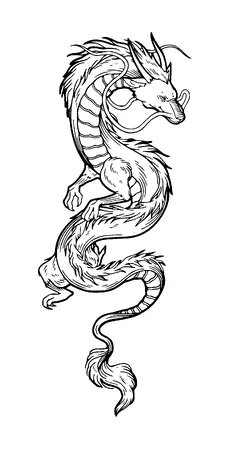 Dragon Tattoo Meaning, PNG and SVG