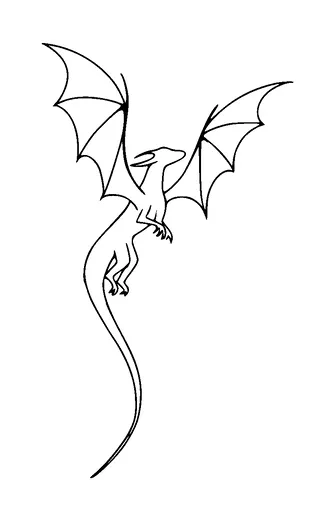 Dragon Flying Tattoo Meaning, PNG and SVG