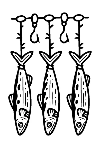 Drying Fish Tattoo Meaning, PNG and SVG