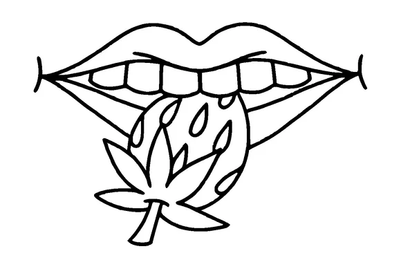 Eating Strawberries Tattoo Meaning, PNG and SVG