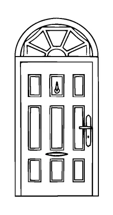 Entrance Door Tattoo Meaning, PNG and SVG