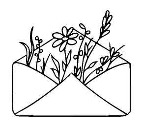 Envelope With Flowers Tattoo Meaning, PNG and SVG