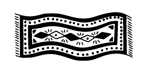 Ethnic Rug Tattoo Meaning, PNG and SVG