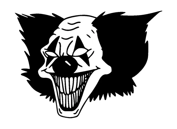 Evil Clown Tattoo Meaning, PNG and SVG