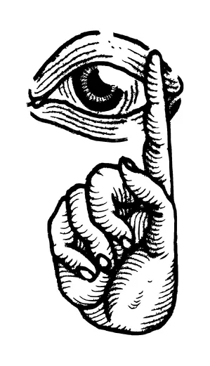 Eye And Finger Pointing Up Tattoo Meaning, PNG and SVG