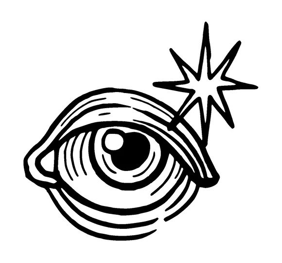 Eye And Star Tattoo Meaning, PNG and SVG