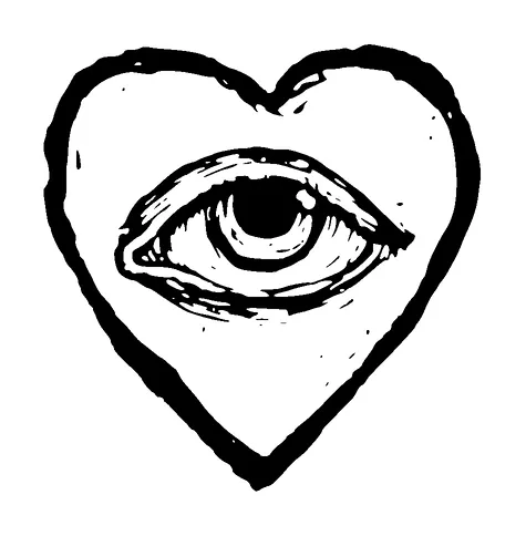 Eye In Heart Tattoo Meaning, PNG and SVG