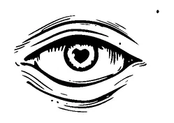 Eye With Heart Tattoo Meaning, PNG and SVG