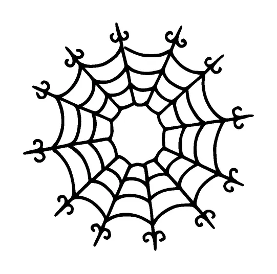 Fancy Spider Web Tattoo Meaning, PNG and SVG