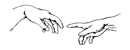 Fingers Touching Tattoo Meaning, PNG and SVG