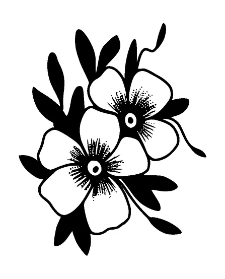 Flower Tattoo Meaning, PNG and SVG