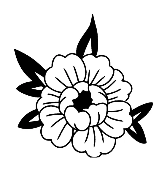 Flower Tattoo Meaning, PNG and SVG