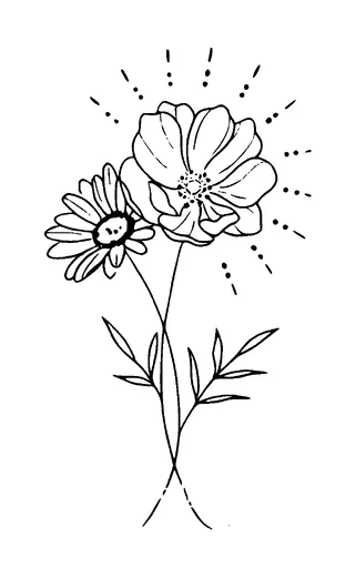 Flower Tattoo Meaning, PNG and SVG