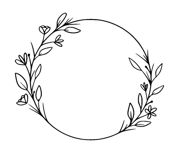 Flower Circle Tattoo Meaning, PNG and SVG