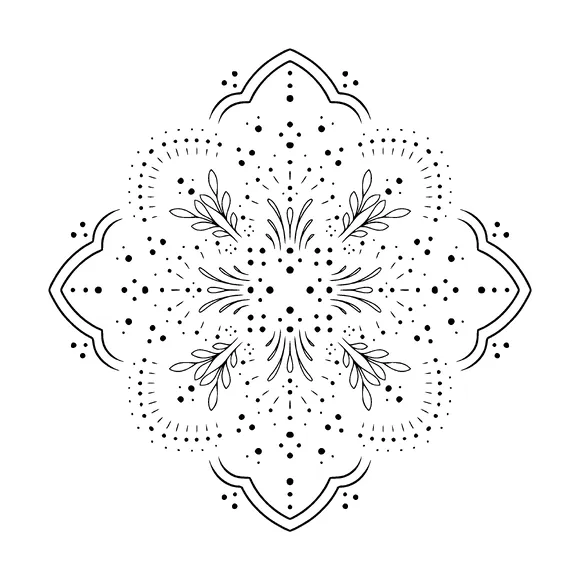 Flower Ornament Tattoo Meaning, PNG and SVG