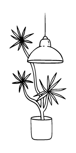 Flower Pot And Lamp Tattoo Meaning, PNG and SVG