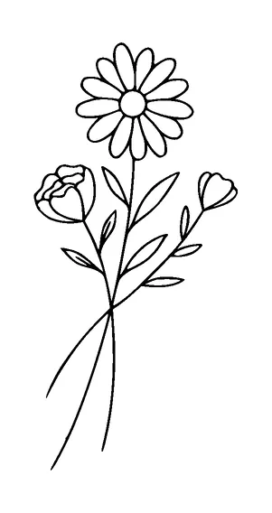 Flowers Tattoo Meaning, PNG and SVG