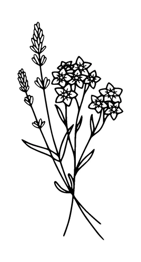 Flowers Tattoo Meaning, PNG and SVG