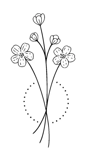 Flowers Tattoo Meaning, PNG and SVG