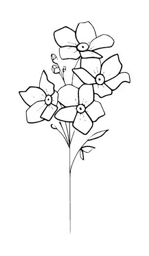 Flowers Tattoo Meaning, PNG and SVG