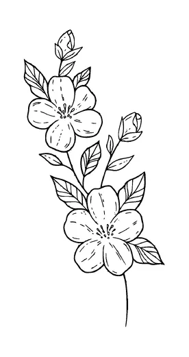 Flowers Tattoo Meaning, PNG and SVG