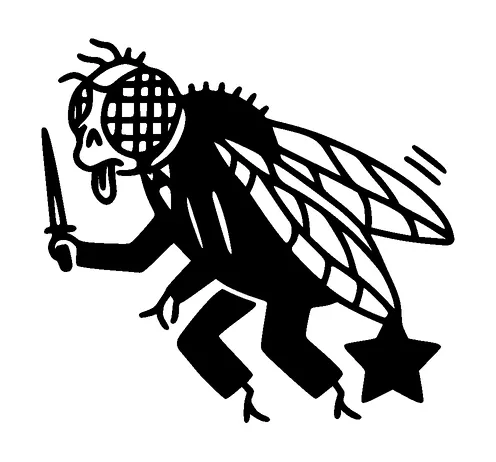 Fly With Knife Tattoo Meaning, PNG and SVG