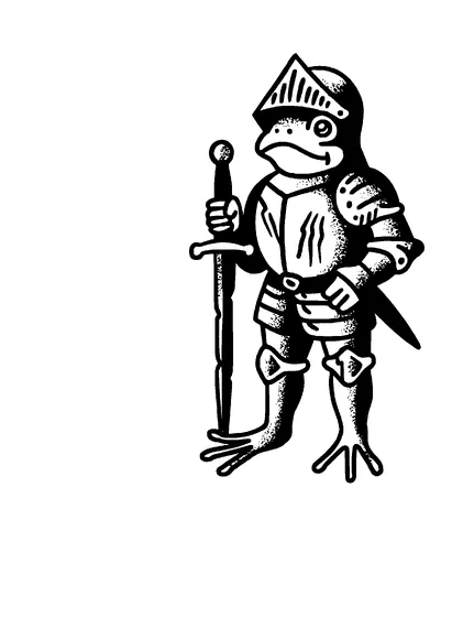 Frog Knight Tattoo Meaning, PNG and SVG